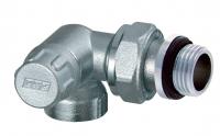 Вентиль запорный трехосевой левосторонний, 1/2", ВР, EPDM FAR