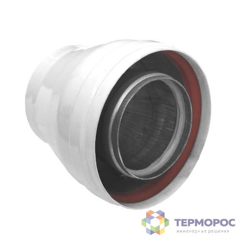 Переходник Gekon 60-100х80-125 мм, папа-мама, Алюминий