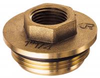 Переходник 1 1/4"х1", НР-ВР, с уплотнением, латунный FAR