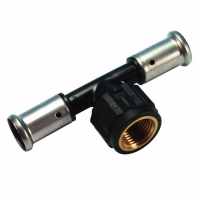 Тройник ВР, ПВДФ пресс, 32х3/4"х32 Henco
