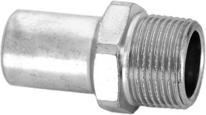 Муфта-пресс вставка-НР 15x3/4", нержавеющая сталь, Kromwell