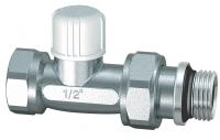 Вентиль запорный прямой 3/8” ВР, уплотнение EPDM