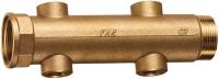 Коллектор 1 1/2", ВР-НР, 4 отвода 3/4", ВР, межосевое 100 мм FAR