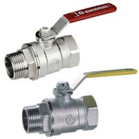 Кран шаровой Giacomini 1", ВР-НР, красн. рычаг, хром