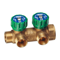 Коллектор регулирующий 3/4" (ВР-НР) с 2 отв. М24х19, латун.