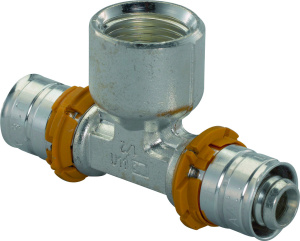 Тройник S-PRESS 16-RP1/2"ВР-16 '10В, латунь, Uponor