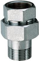 Фитинг прямой трехсоставной 1 1/2", ВР-американка FAR