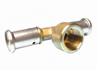 Тройник ВР, латунь пресс, 16х1/2"х16 Henco