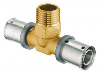 Пресс-тройник 20*2-1/2"НР-20*2, без покрытия FAR