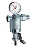 Фильтр 1", ВР-НР, 100 мкм, с манометром, Tmax: 95 °С, 25 бар FAR