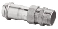 Муфта-пресс НР 18x3/4" разборная, нержавеющая сталь, Kromwell