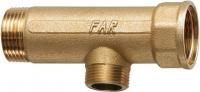 Коллектор 1", ВР-НР, 1 отвод 3/4", НР, межосевое 100 мм FAR