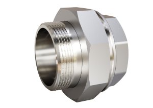 Сгон разъемный (американка) LD Pride DN50 (2") ВР/НР латунь никель