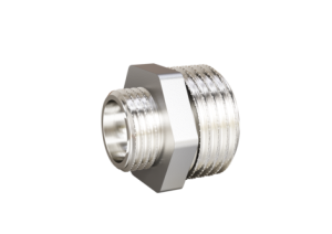 Ниппель переходной LD Pride DN25х15 (1"НР х 1/2"НР) латунь никель с биркой