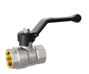 Кран шаровой LD Pride 1 1/4", ВР, черн. рычаг, никель