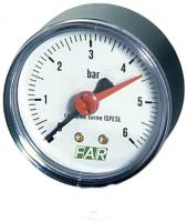 Манометр 1/4", радиальное соединение, 0-6 бар, 20...80°С, ф63 мм FAR