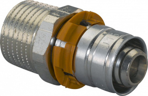 Штуцер S-PRESS с НР 25-R3/4" '5В, латунь, Uponor