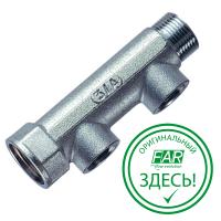 Коллектор 1", ВР-НР, 2 отвода 1/2", ВР, межосевое 50 мм FAR