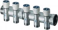 Коллектор терморегулирующий 1 1/4", 4 отвода 3/4"EU FAR