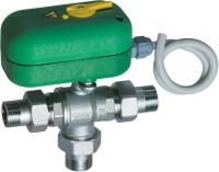 Кран шаровой 3-х ход., с сервоприводом, 3/4", НР-НР, зонный, 220 В, с ручной деблокировкой FAR