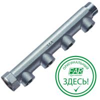 Коллектор 1", ВР-НР, 4 отвода 1/2", ВР, межосевое 50 мм FAR