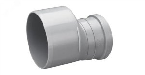 Переход канализационный однораструбный, короткий d110/50мм, серый, '20C, Uponor