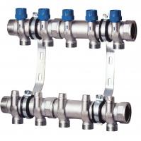 Коллектор запорный терморегулирующий 1 1/2" с 7 отв. М33х1,5