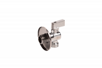 Кран шаровой угловой для подключения сантехнических приборов 1/2" x 3/4" наружная - наружная резьба