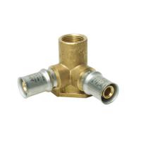 Пресс тройник настенный ВР 1/2"х20