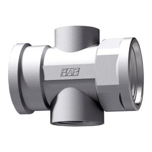 Хр. вставка 1" (ВВ) под слив. кран 1/2"(ВР) и воздухоотводчик 3/8"(ВР)