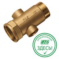 Коллектор 1 1/2", 2 отвода 3/4", ВР, межосевое 100 мм FAR