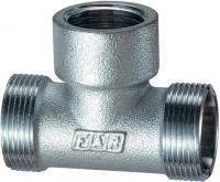 Тройник 1/2" ВР-М24х19-М24х19, хром.
