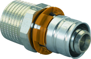 Штуцер S-PRESS с НР 20-R1" '10В, латунь, Uponor