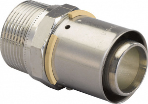 Штуцер S-PRESS с НР 50-R1 1/2" '3И, латунь, Uponor