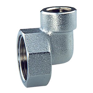 Промо-набор FAR 2 в 1: Переходник угловой, хром., 1"ВР x 1/2"ВР