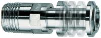 Переходник телескопический 1/2", хромированный, удлинение 35-60 мм FAR