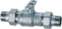 Кран шаровой 2-х ход., зонный 1/2" НР-НР