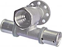 Пресс-тройник настенный ВР 1/2"-16*2, без покрытия FAR
