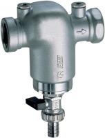 Фильтр 3/4", ВР-ВР, 100 мкм, с манометром, Tmax: 95 °С, 25 бар, хромированный FAR