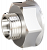 Переход LD Pride DN50х32 (2"ВР х 1 1/4"НР) латунь никель