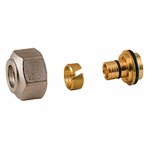 Переходник для пластиковой трубы с соединением евроконус, 1/2"x(16x2)