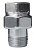Фитинг прямой трехразъемный 1/2", покрытие серебро FAR