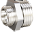 Ниппель DN40 (1 1/2") НР/НР латунь никель