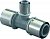 Тройник S-PRESS 50-25-50 '3В, PPSU, Uponor