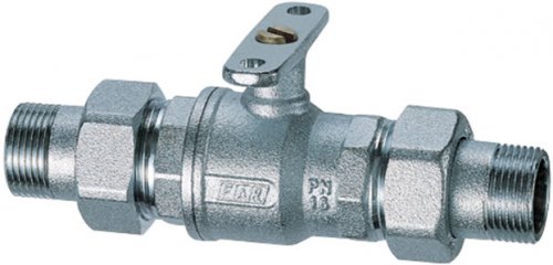Кран шаровой 2-х ход., зонный 1/2" НР-НР