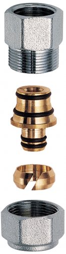 Переходник хром. 3/4 (ВР) с конц. 16*2.25