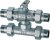 Кран шаровой 3-х ход., 3/4", НР-НР, зонный, с байпасом FAR
