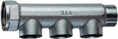 Коллектор 1", 3 отвода 1/2", ВР, межосевое 36 мм FAR
