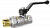 Кран шаровой LD Pride 1 1/4", ВР-"американка", черн. рычаг, никель