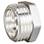 Футорка LD Pride DN50х40 (2"НР х 1 1/2" ВР) латунь никель